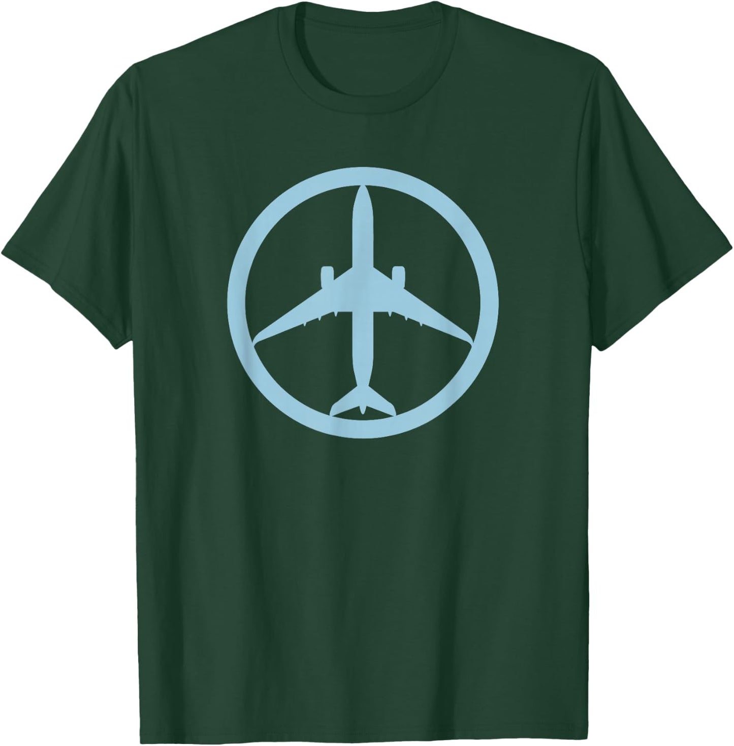 Airbus A350 (Blue) Jet Airplane Pilot Aviation T-Shirt - T-Shirt | Forest
