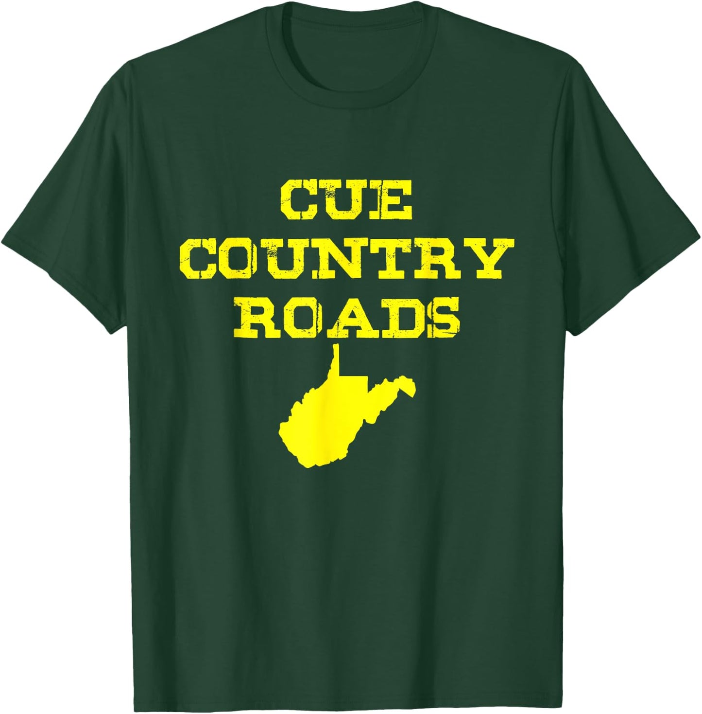Cue Country Roads Blue and Gold T-Shirt - T-Shirt | Forest