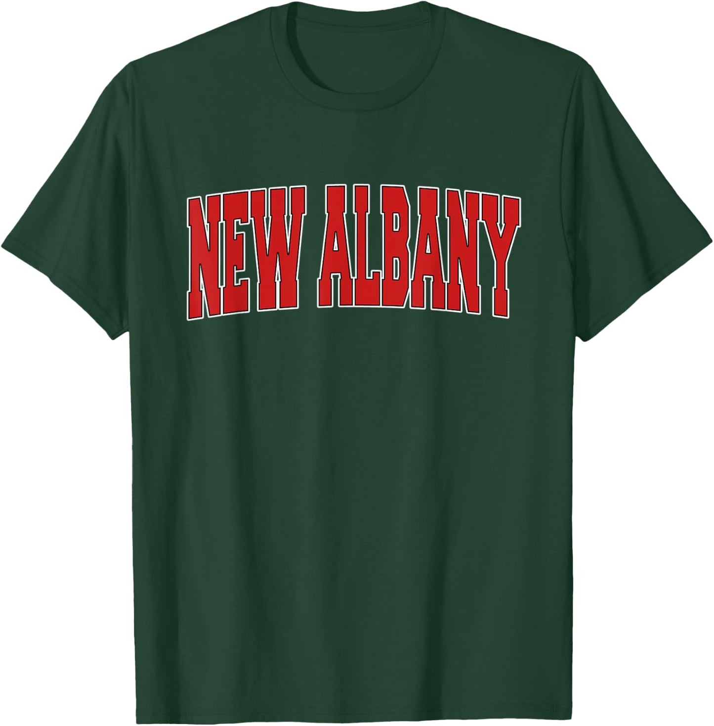 NEW ALBANY IN INDIANA Varsity Style USA Vintage Sports T-Shirt - T-Shirt | Forest