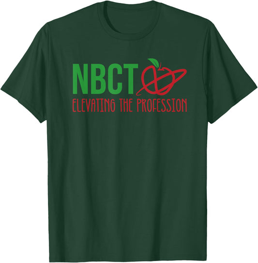 National Board Certified Teacher Minimalist Apple Women T-Shirt - T-Shirt | Forest
