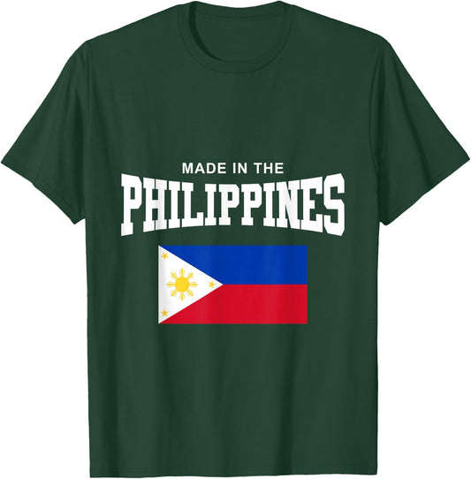 Filipino Flag Made In The Philippines T-Shirt - T-Shirt | Forest