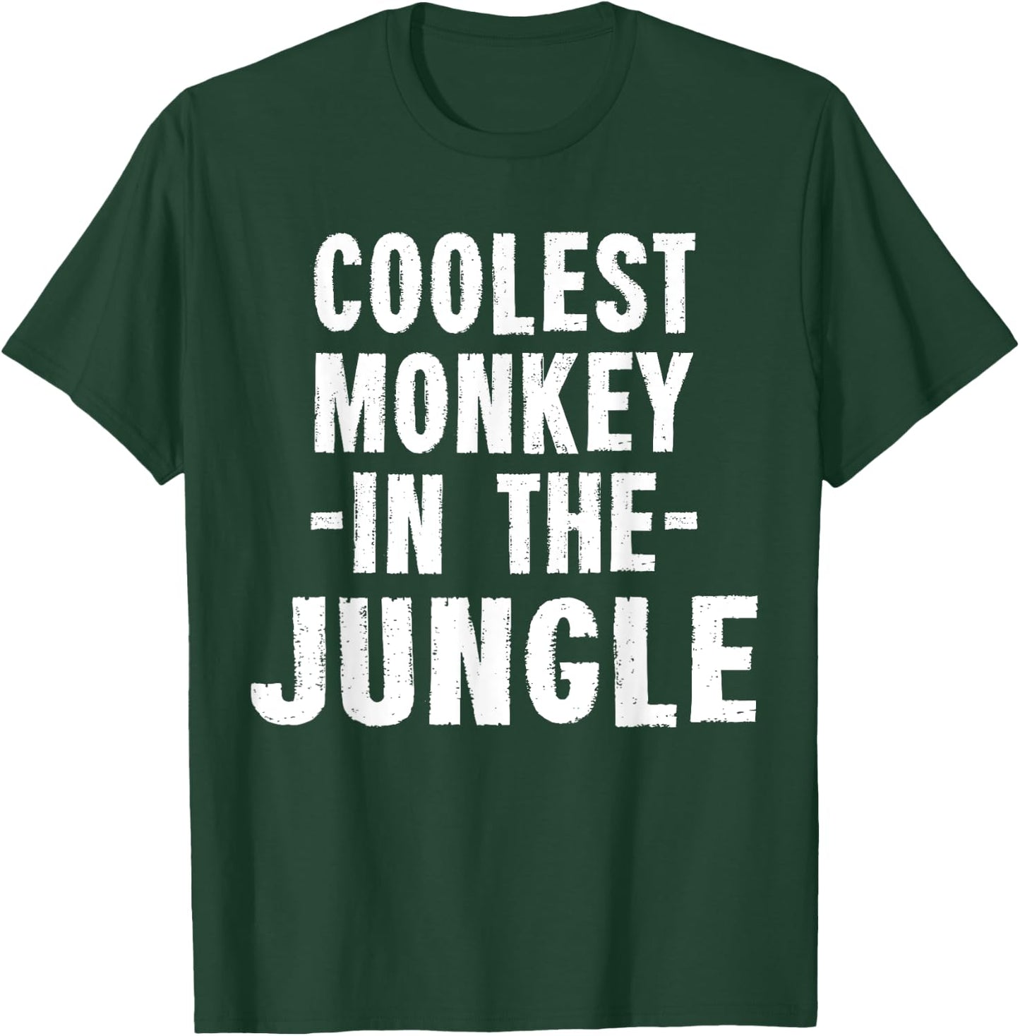 Coolest Monkey In The Jungle Ironic Odds T-Shirt - T-Shirt | Forest