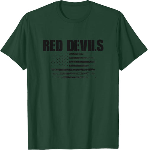 Ravenswood Red Devils USA Flag Pride