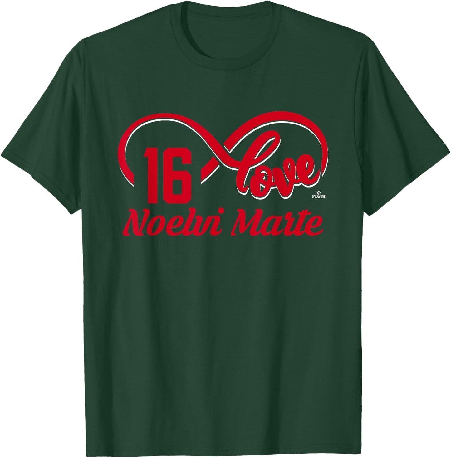 Infinite Love Noelvi Marte Cincinnati Baseball MLBPA T-Shirt - T-Shirt | Forest