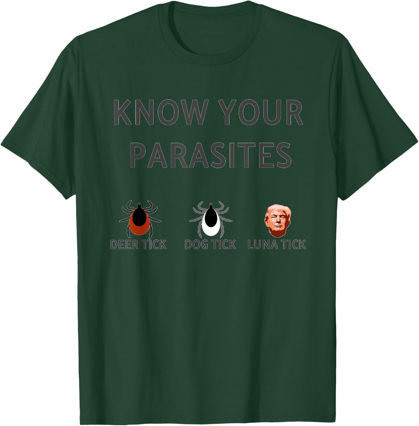Know Your Parasites | Anti-Trump RESIST T-Shirt - T-Shirt | Forest