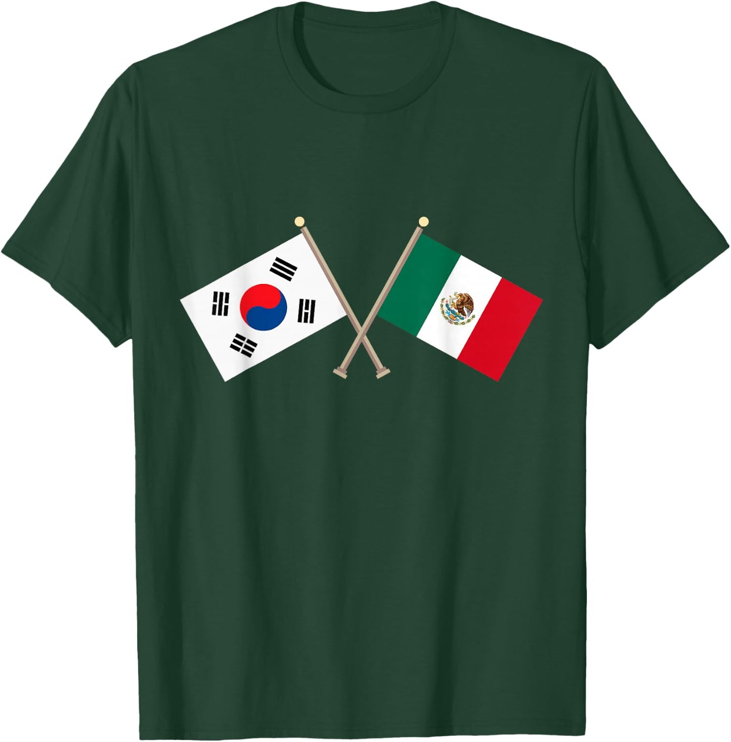 Mexico South Korea Football Soccer Fan Jersey Shirt T-Shirt - T-Shirt | Forest