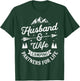 Husband and Wife Camping Partners For Life T shirt Men Women T-Shirt - T-Shirt | Forest