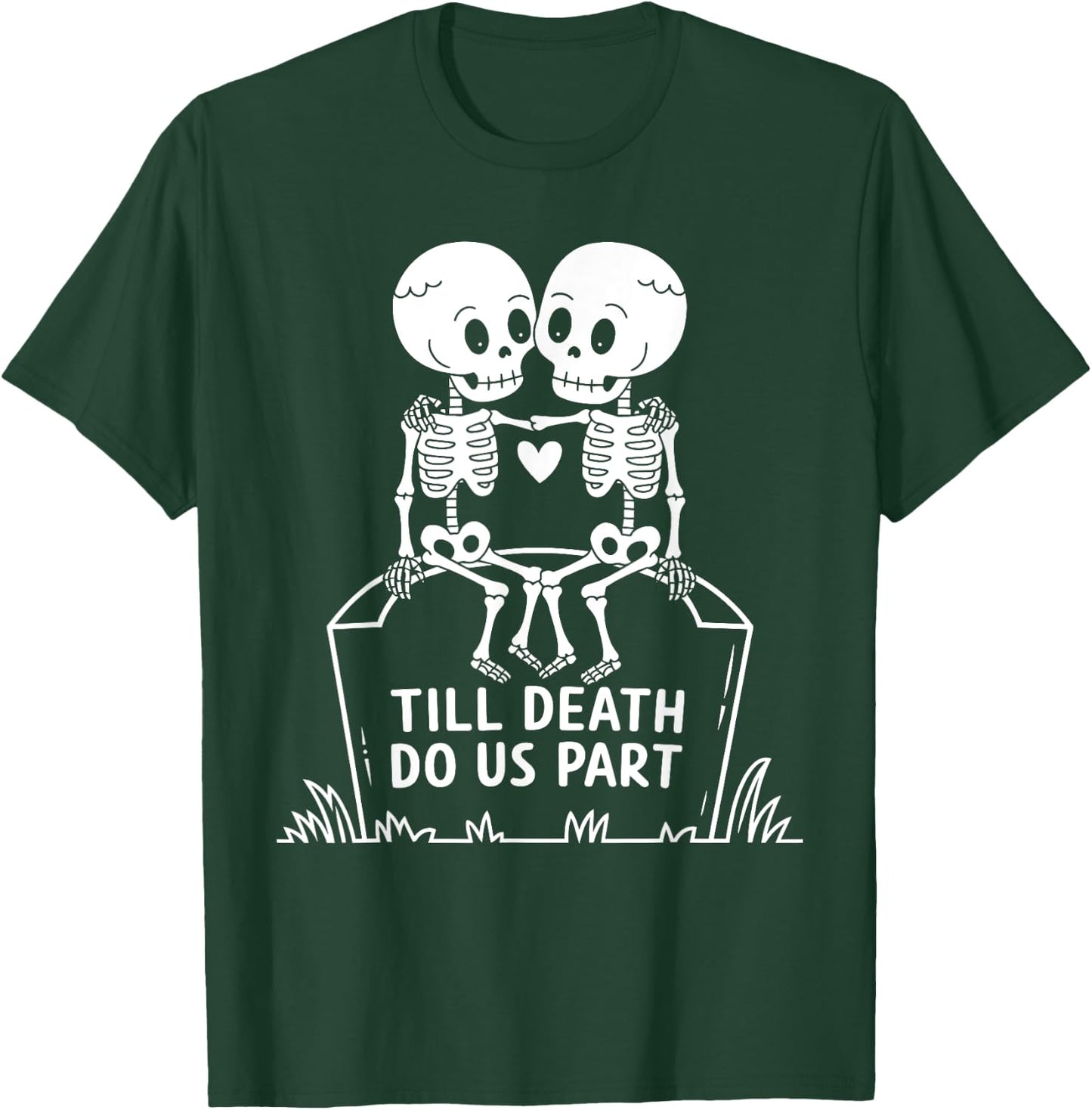Till death do us part Skeleton Couple T-Shirt - T-Shirt | Forest