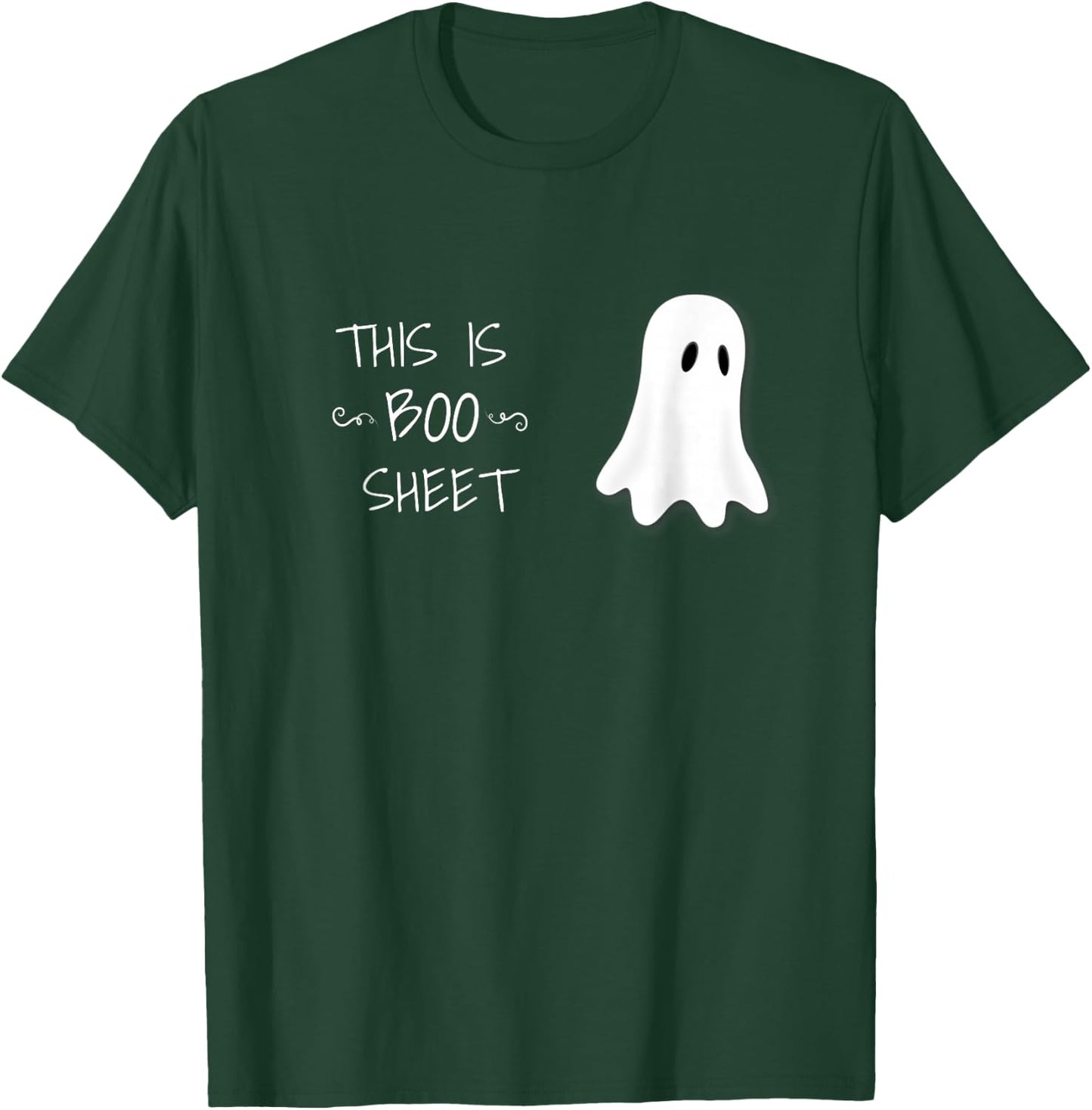 Funny Halloween ghost This is Boo Sheet T-Shirt - T-Shirt | Forest