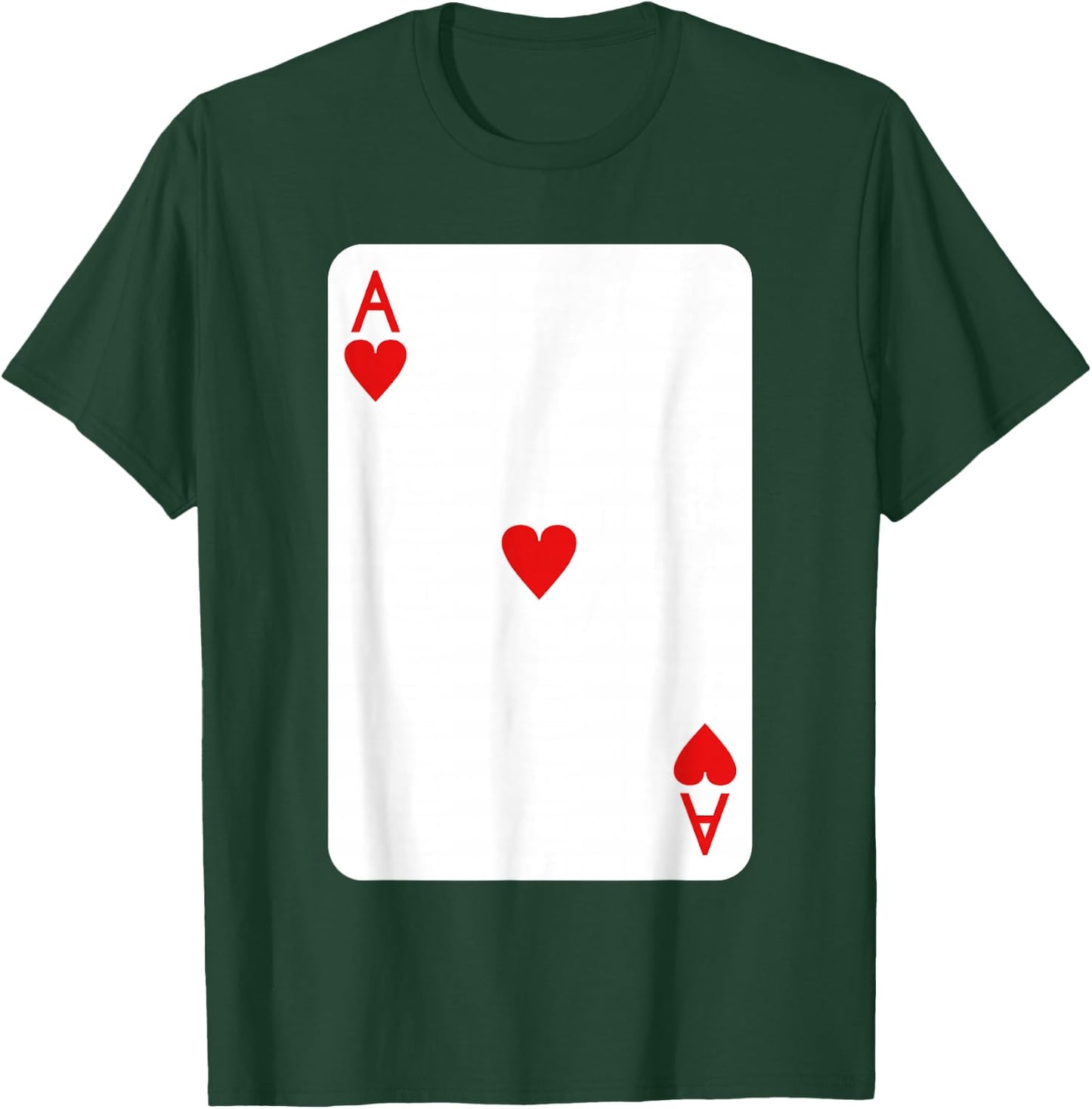 Ace of Hearts Playing Cards Halloween Costume Deck of Cards T-Shirt - T-Shirt | Forest