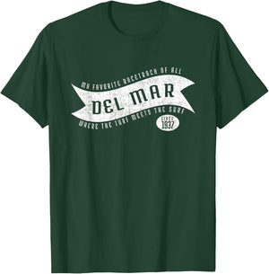 Del Mar, Where The Turf Meets The Surf Shirt T-Shirt - T-Shirt | Forest