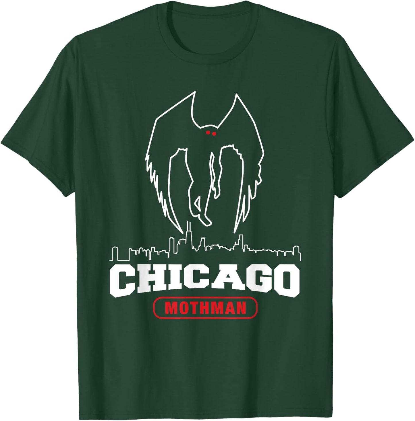Mothman Shirt for Chicago Monster Fans T-Shirt - T-Shirt | Forest