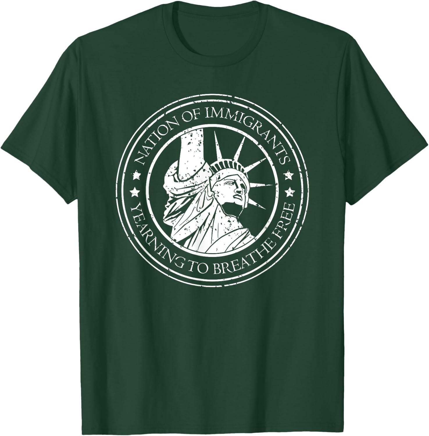 Nation of Immigrants - American Statue of Liberty T-Shirt - T-Shirt | Forest