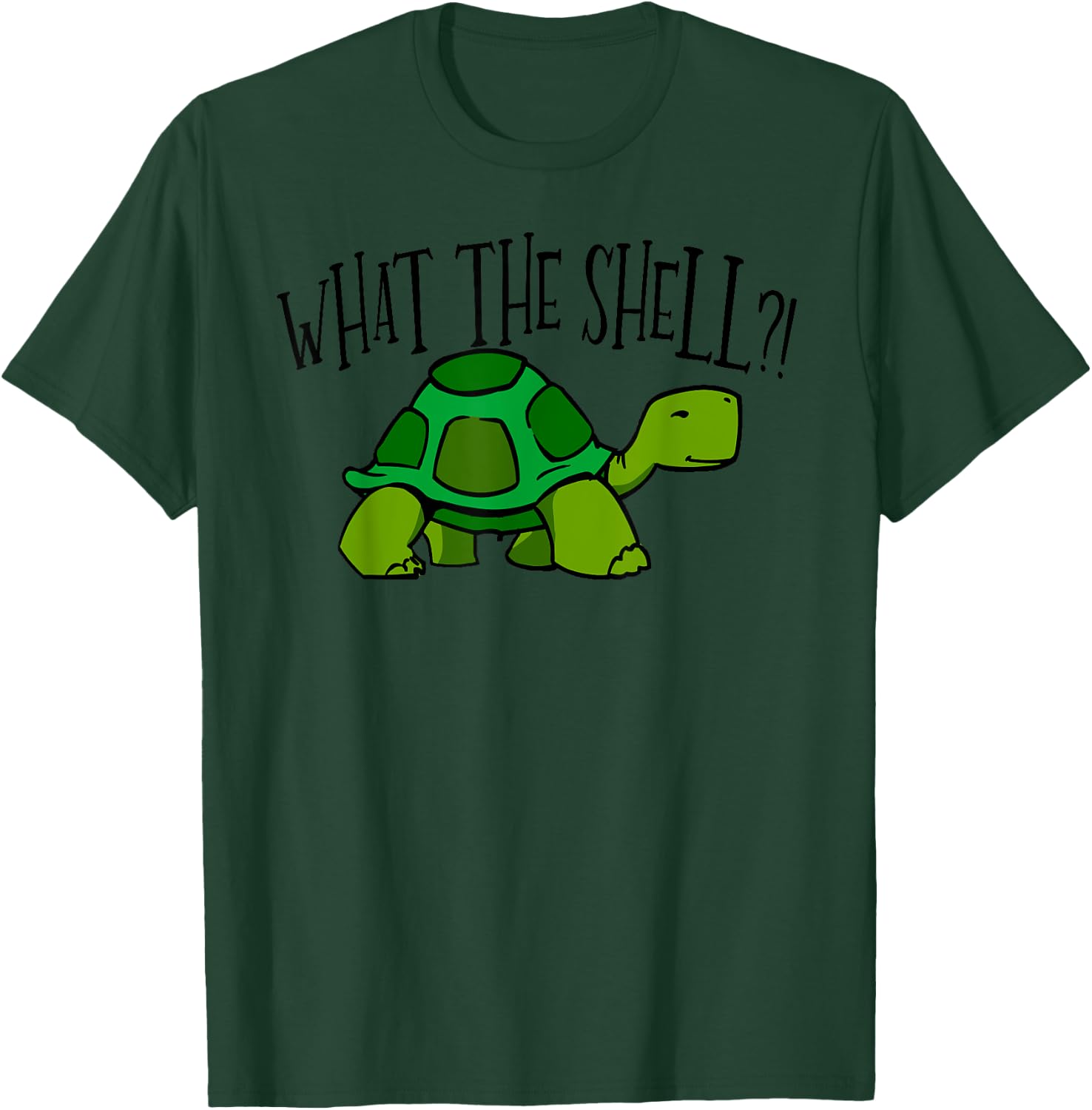 What The Shell Funny Turtle t Shirt T-Shirt - T-Shirt | Forest