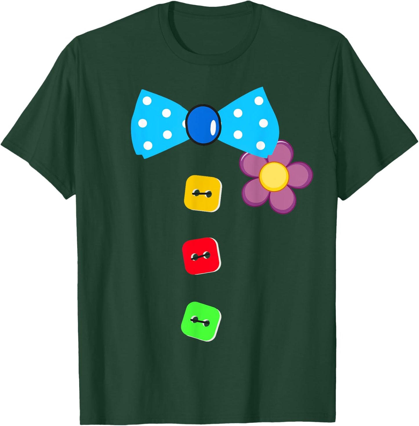 Halloween Clown Tie Costume For Man Woman And Kids T-Shirt - T-Shirt | Forest