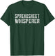 Distressed Funny Spreadsheet Design For Actuary Statistician T-Shirt - T-Shirt | Forest