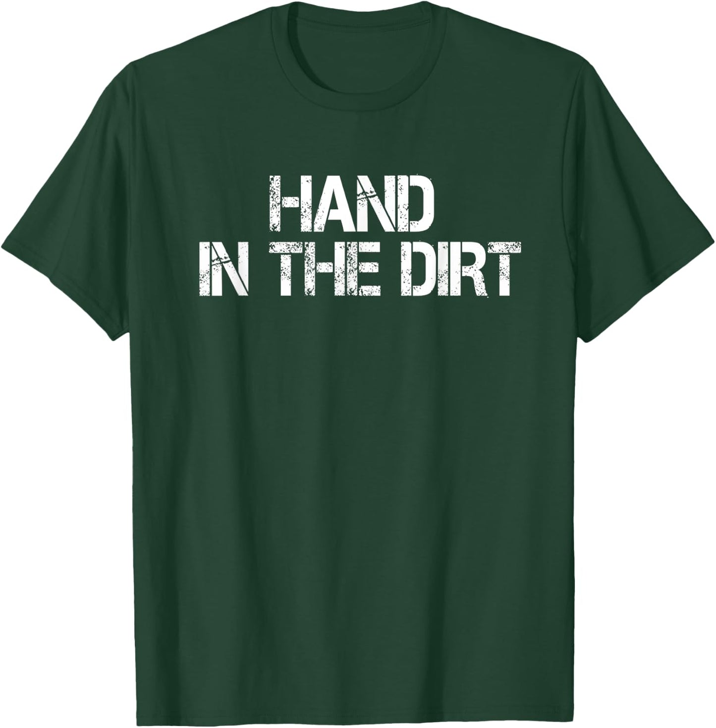 Football Lineman Shirts Gloves Hand In The Dirt T-Shirt - T-Shirt | Forest