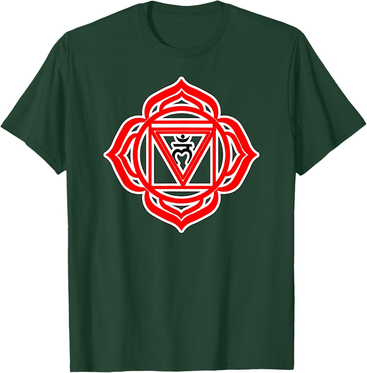 Yoga Muladhara Root Basic Truth Red Chakra T-Shirt - T-Shirt | Forest