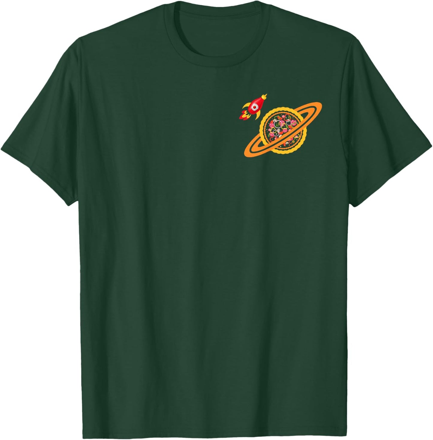 Pizza Planet with Ketchup Rocket T-Shirt - T-Shirt | Forest