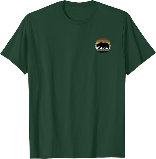 Gay Bear Pride Distressed Men Pocket T-Shirt - T-Shirt | Forest