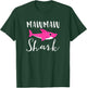 Mawmaw Shark Grandma Grandmother Pink Shark Graphic T-Shirt - T-Shirt | Forest
