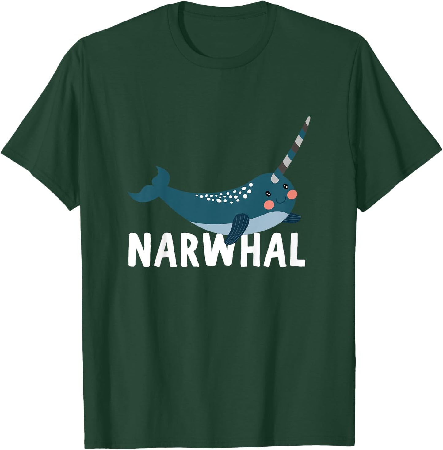 Narwhal Shirt For Boys Or Girls | Cute Narwhal Gift T-Shirt - T-Shirt | Forest