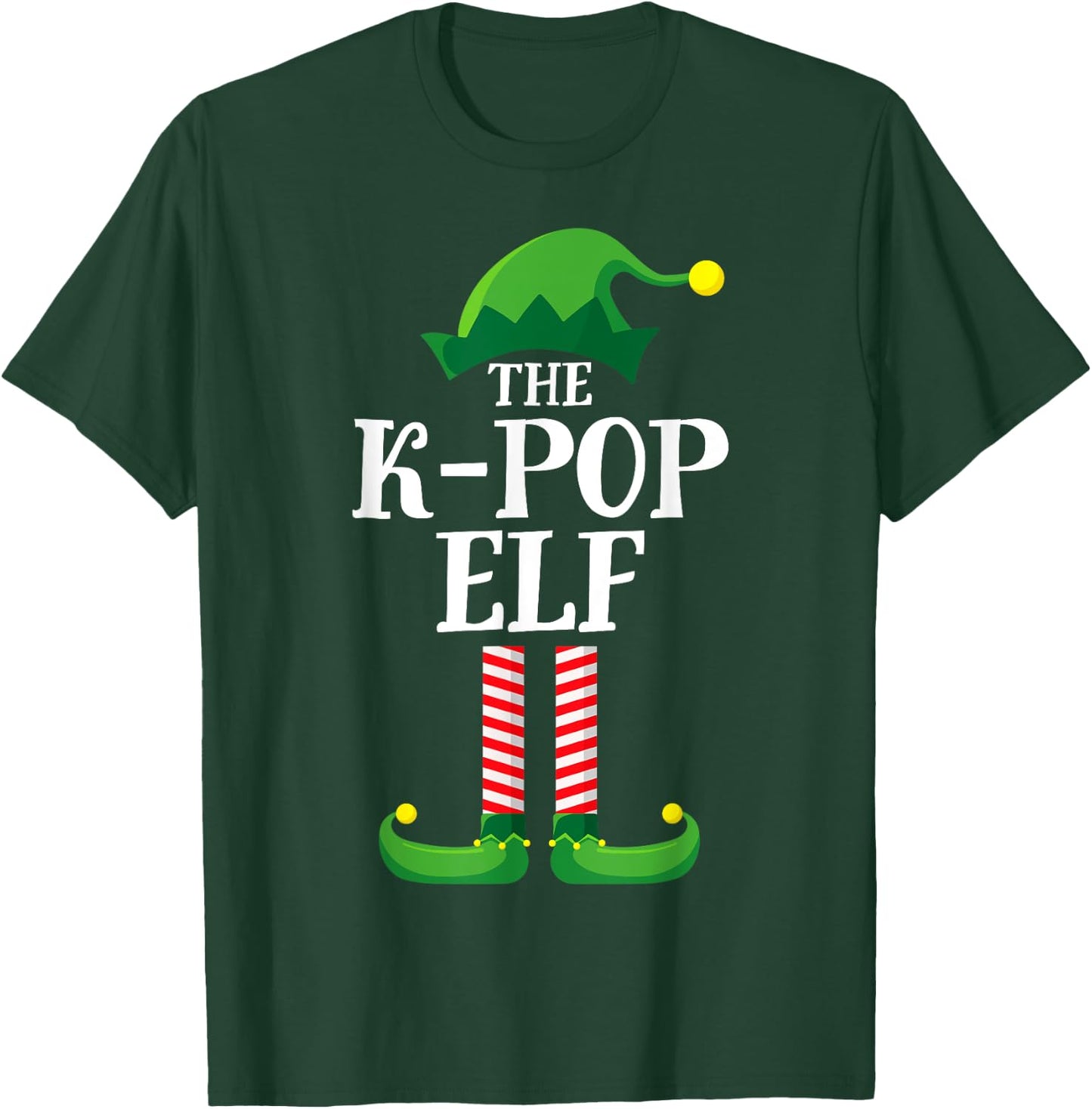 K-Pop Elf Matching Family Group Christmas Party Pyjamas T-Shirt - T-Shirt | Forest