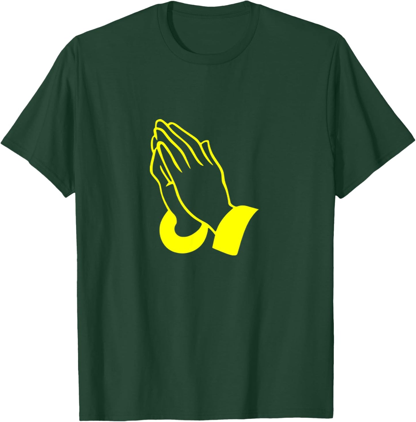 PRAYING HANDS GOD JESUS Print T-Shirt - T-Shirt | Forest