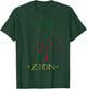 Zion King Lion Shirt Zion Africa Shirt Rastafarian Color T-Shirt - T-Shirt | Forest