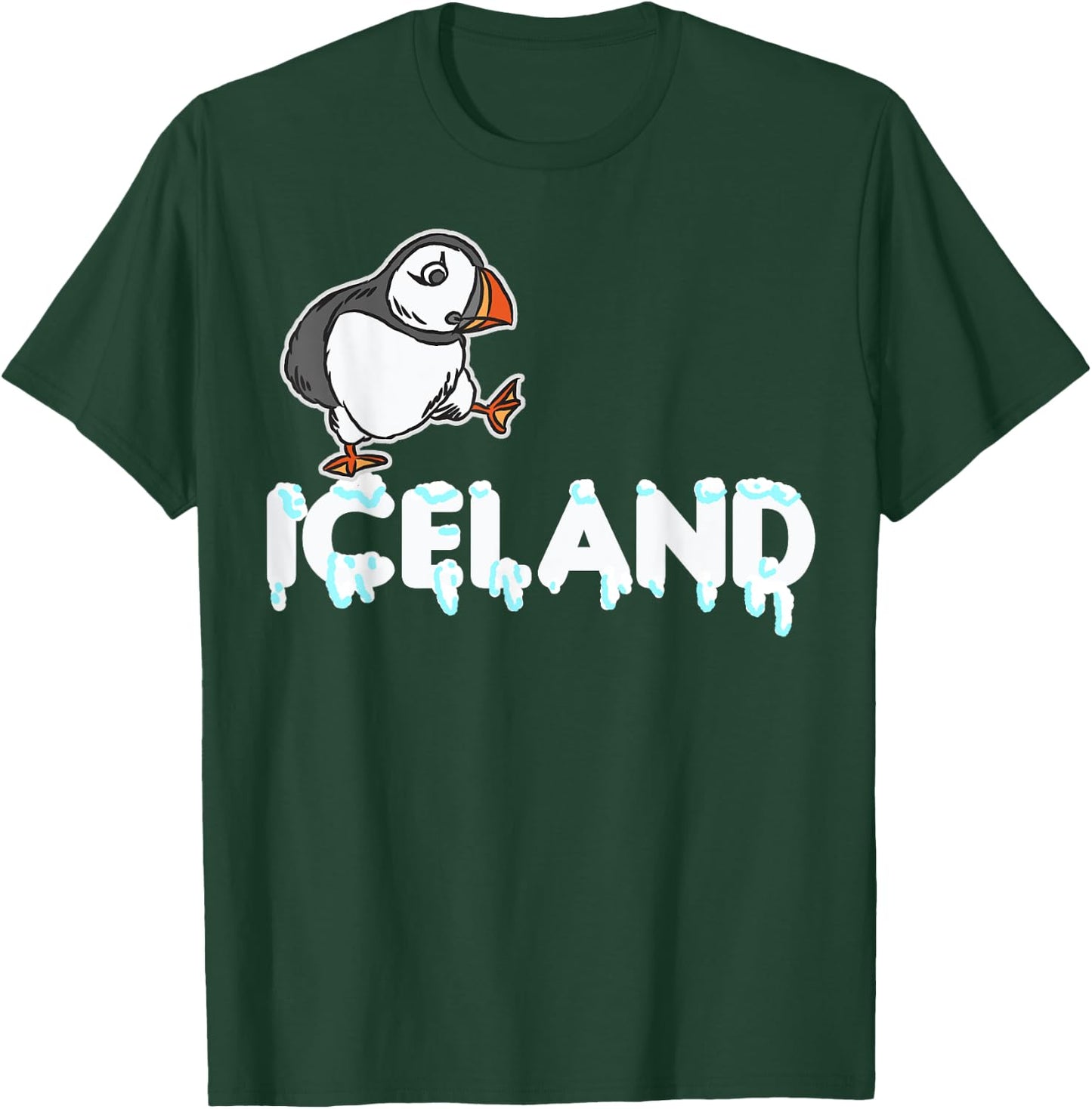 Iceland Puffin Funny Bird Animals Lover T-Shirt - T-Shirt | Forest