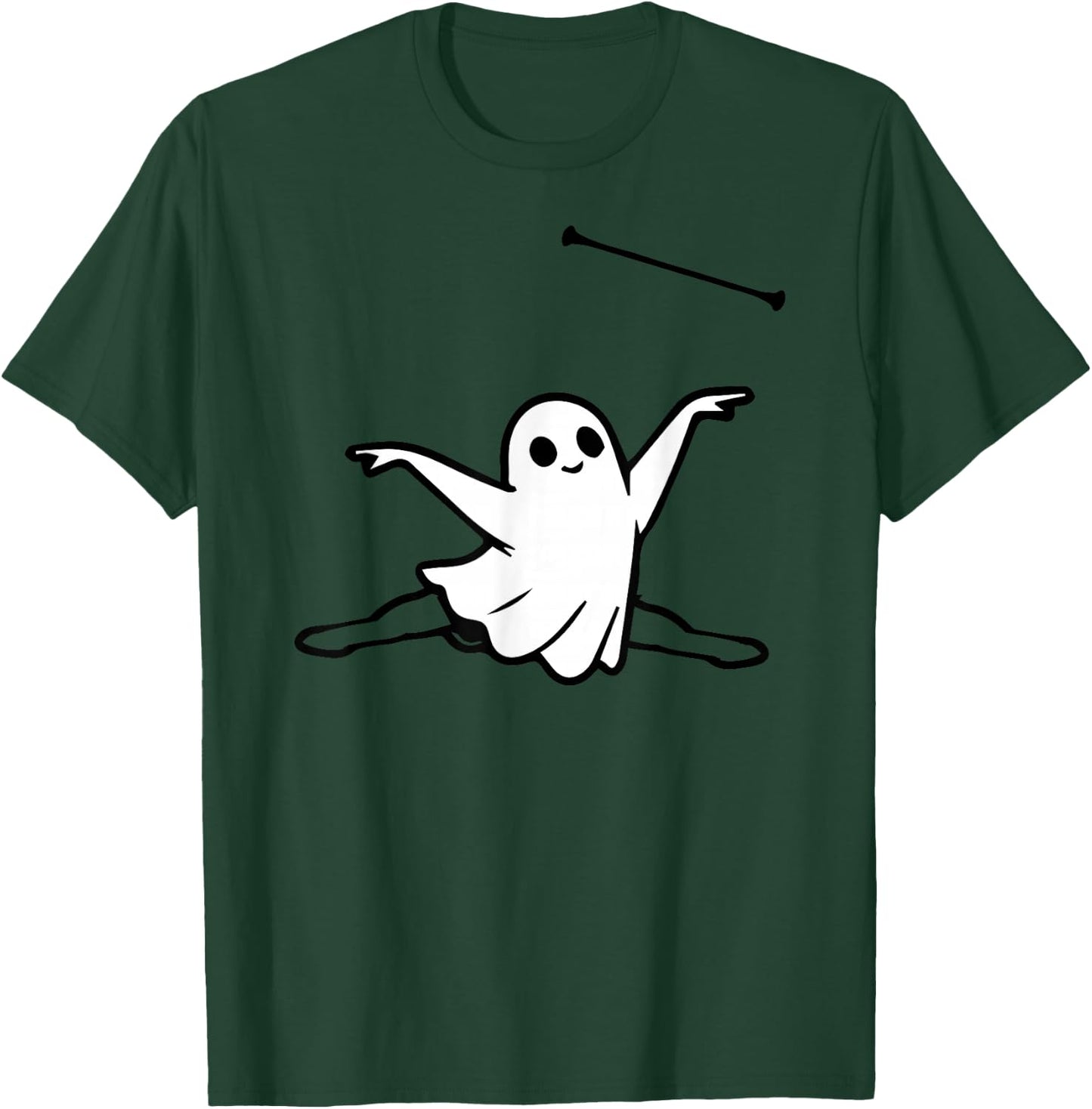 ghost Baton Twirler halloween T-Shirt - T-Shirt | Forest