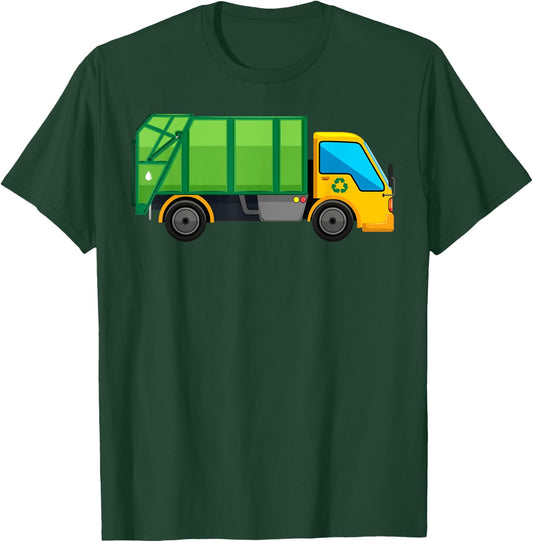 Recycling Trash Truck Garbage Truck T-Shirt - T-Shirt | Forest