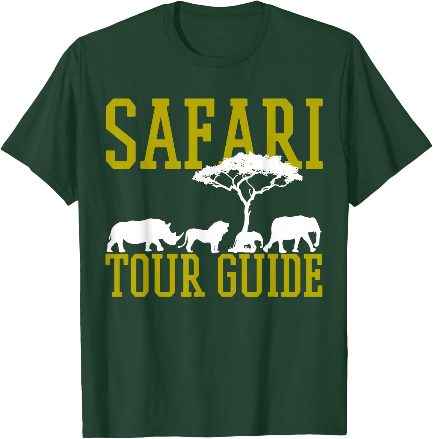 Safari Tour Guide Africa T-Shirt - T-Shirt | Forest