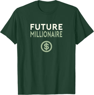 Kids Future Millionaire YOUTH T-Shirt - T-Shirt | Forest