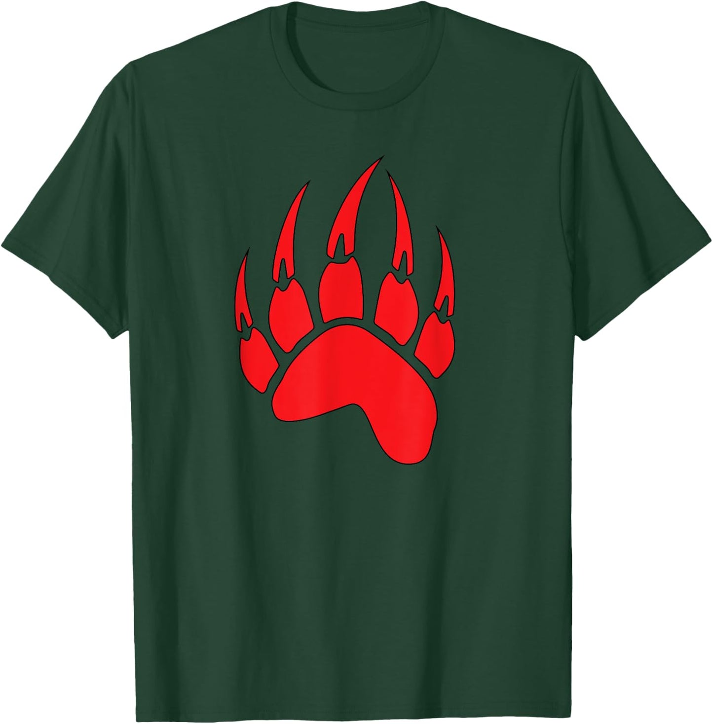 Bear Paw Native American Spirit Animal Totem T-Shirt - T-Shirt | Forest