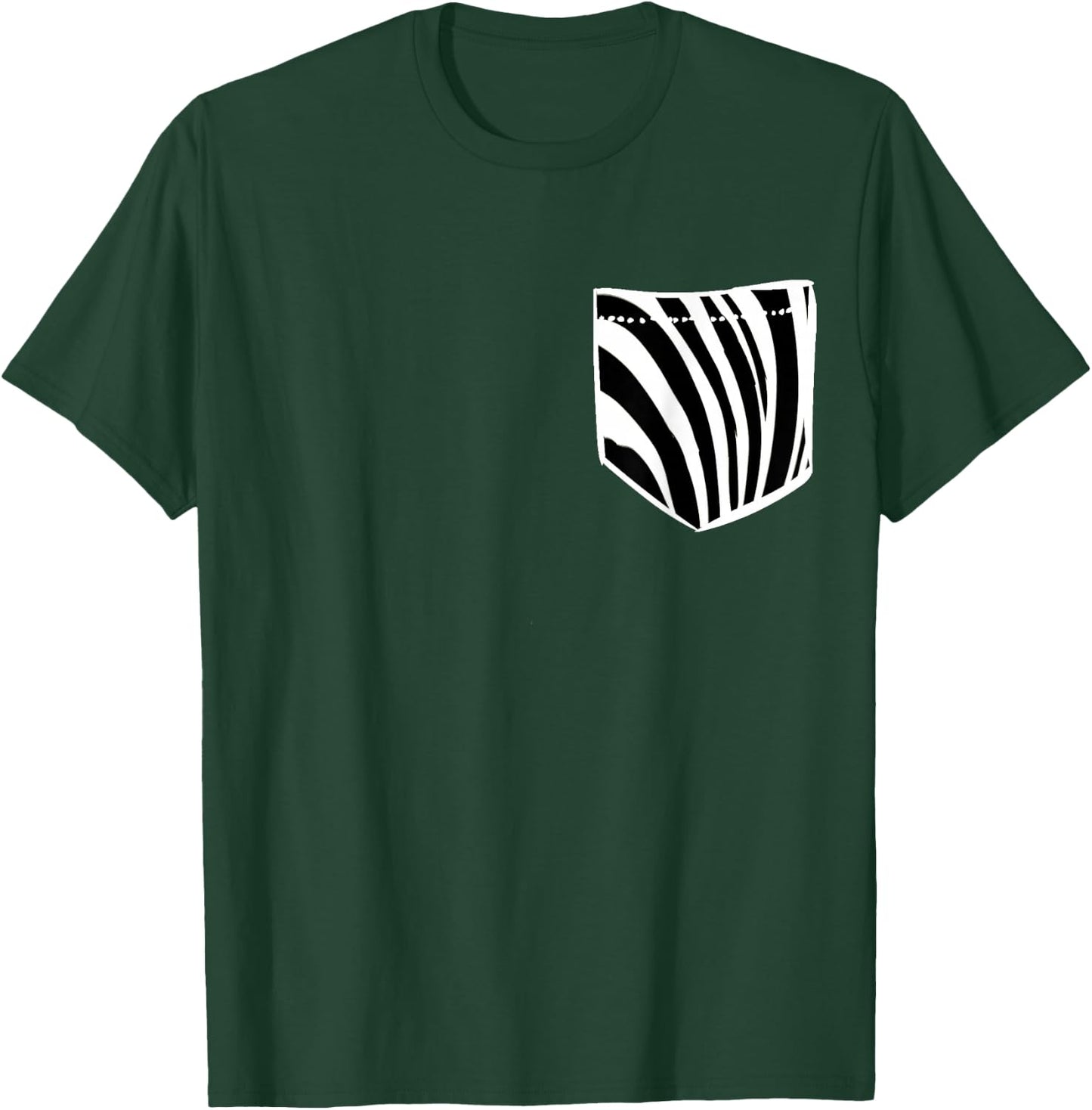 Zebra Pocket Safari African Wildness Wildlife Shirt Gift T-Shirt - T-Shirt | Forest