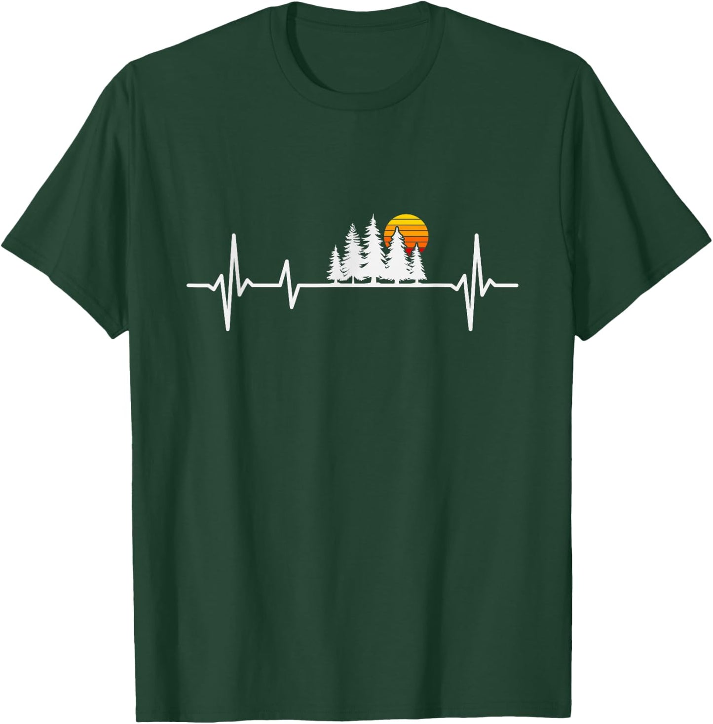 Trees Wildlife Nature Heartbeat Forest T-Shirt - T-Shirt | Forest