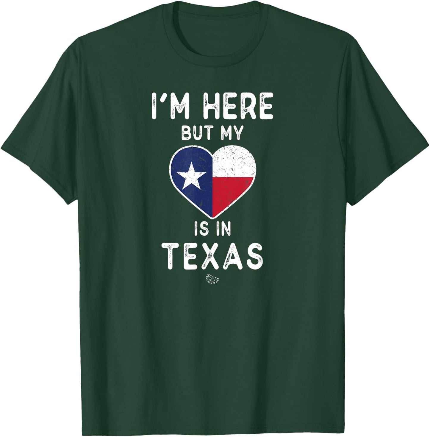 My Heart is in Texas Shirt - Texas Flag Gift T-Shirt - T-Shirt | Forest