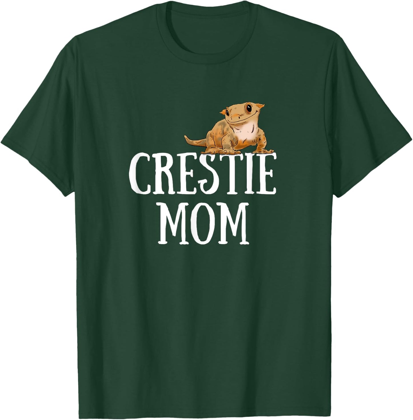 Crested Gecko Mom, Gecko Lover, Cute Crestie, Reptile Mom T-Shirt - T-Shirt | Forest