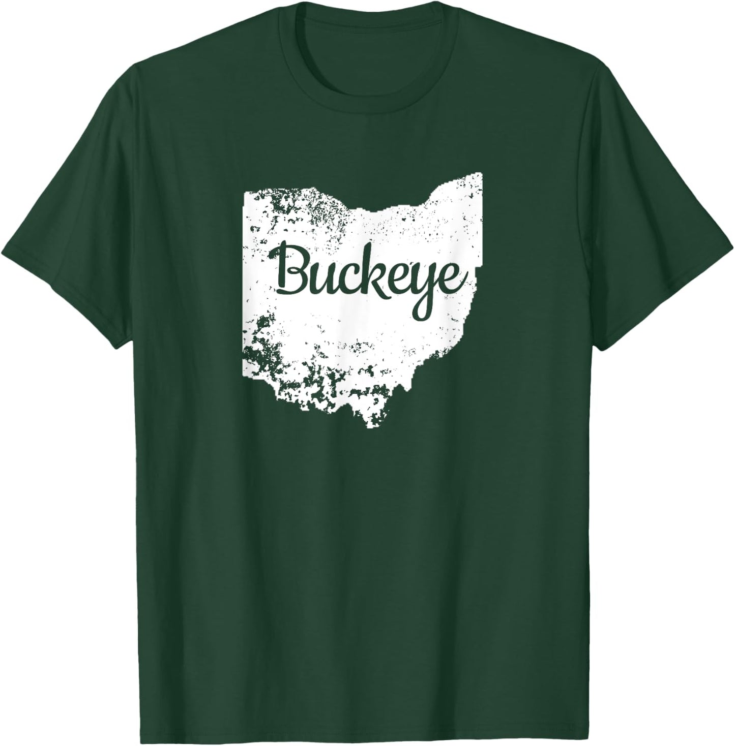 Ohio Shirt OH Love Buckeye State Home Distressed T-Shirt - T-Shirt | Forest