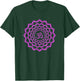 Crown Chakra OM Symbol Violet Sahasrara Yoga T-Shirt - T-Shirt | Forest