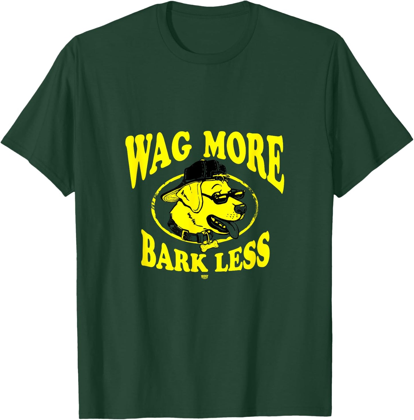 Wag More Bark Less Golden Retriever T-Shirt - T-Shirt | Forest