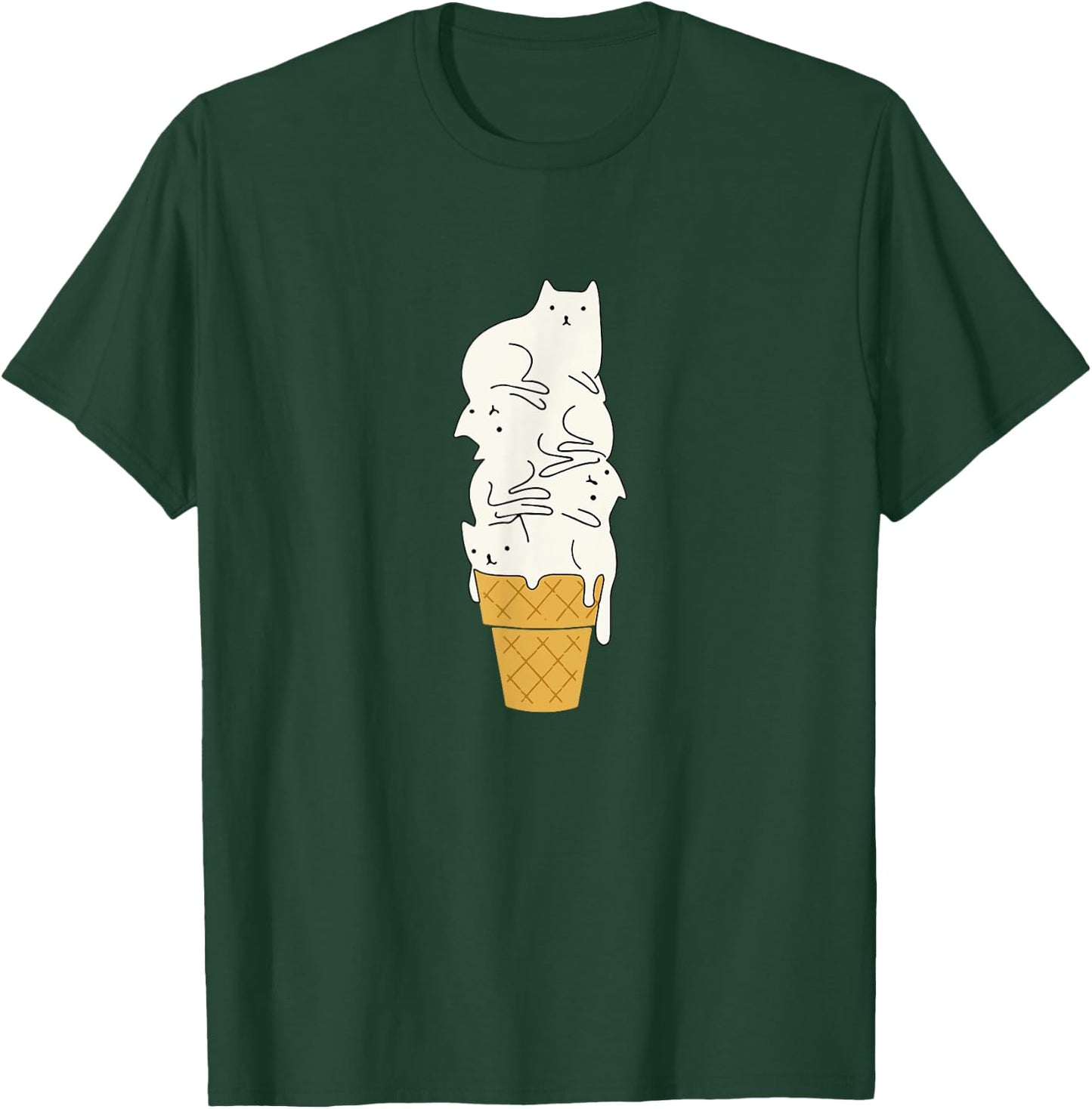 Like this ice cream? Men Women Kids cat gift T-Shirt - T-Shirt | Forest