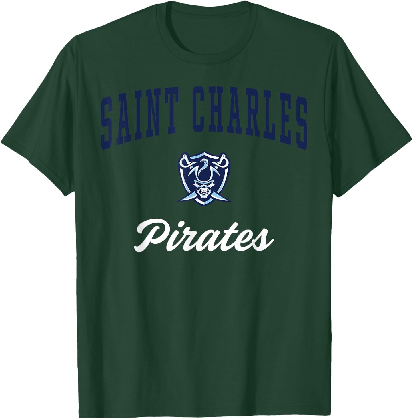 Saint Charles High School Pirates T-Shirt - T-Shirt | Forest
