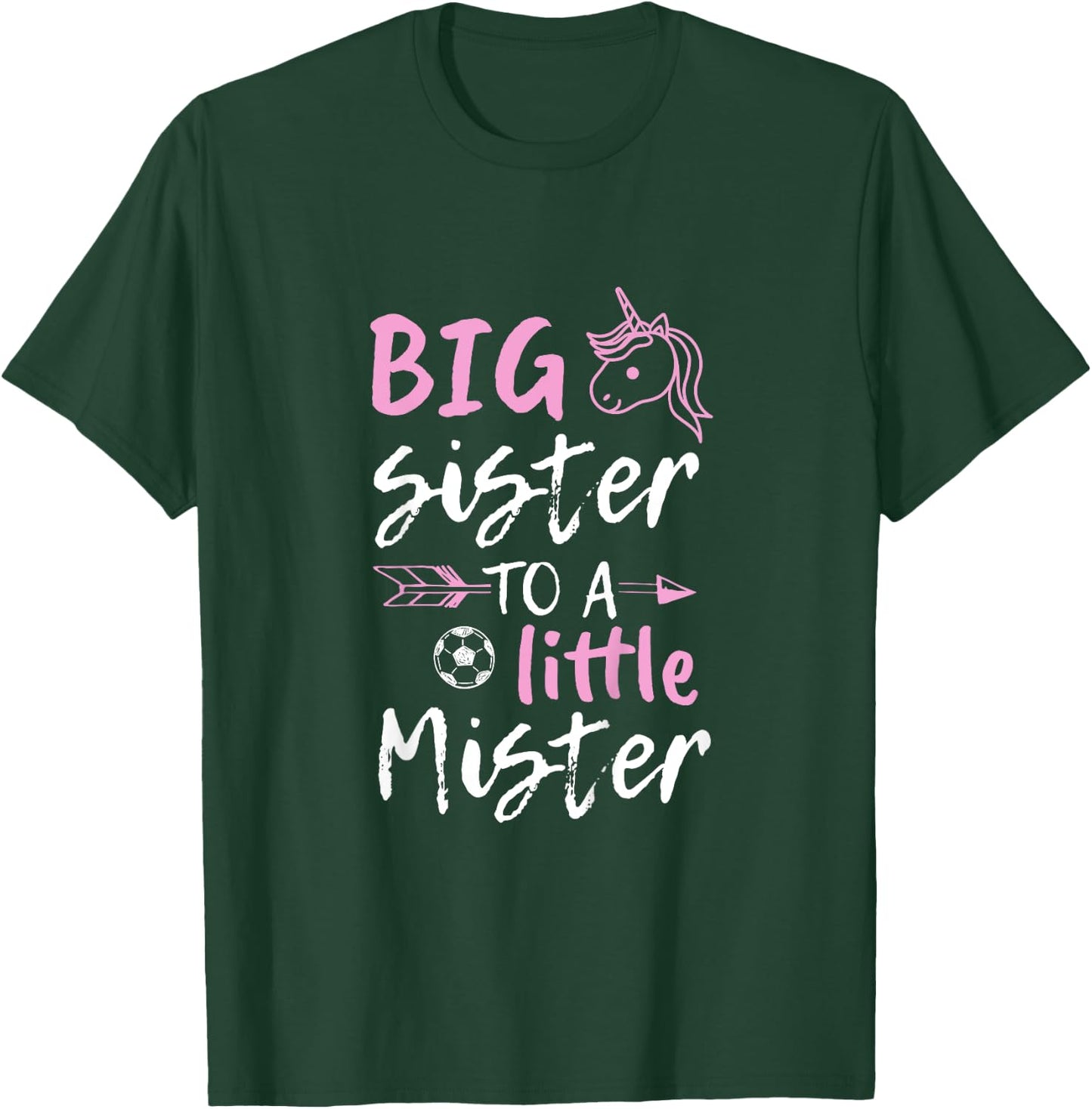 Big Sister to a Little Mister Unicorn T Shirt T-Shirt - T-Shirt | Forest