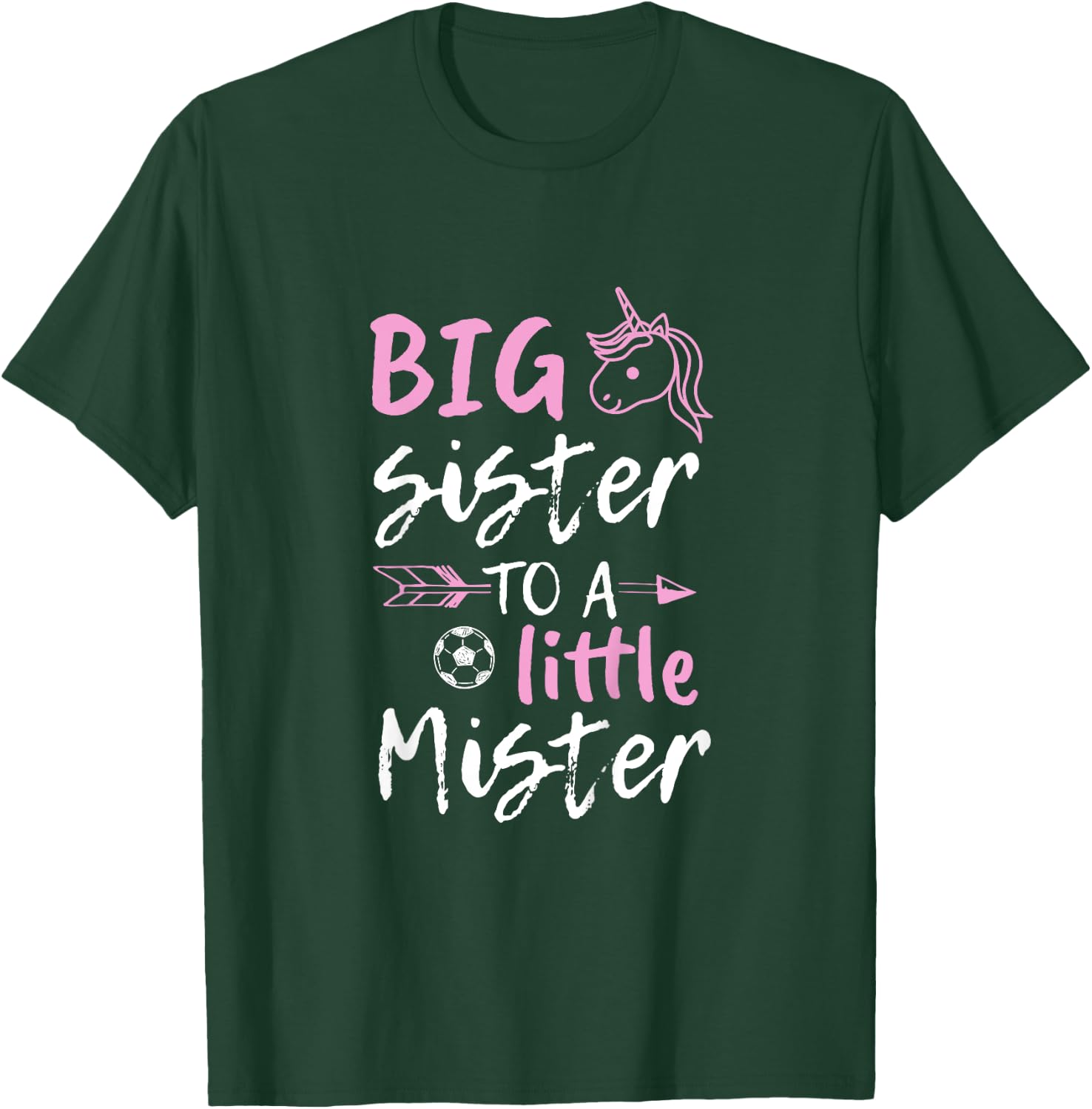 Big Sister to a Little Mister Unicorn T Shirt T-Shirt - T-Shirt | Forest