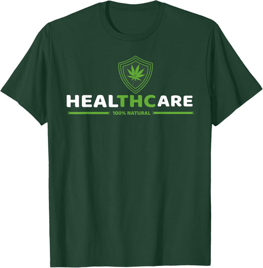 THC Healthcare Cannabis Medical Marijuana T-Shirt - T-Shirt | Forest