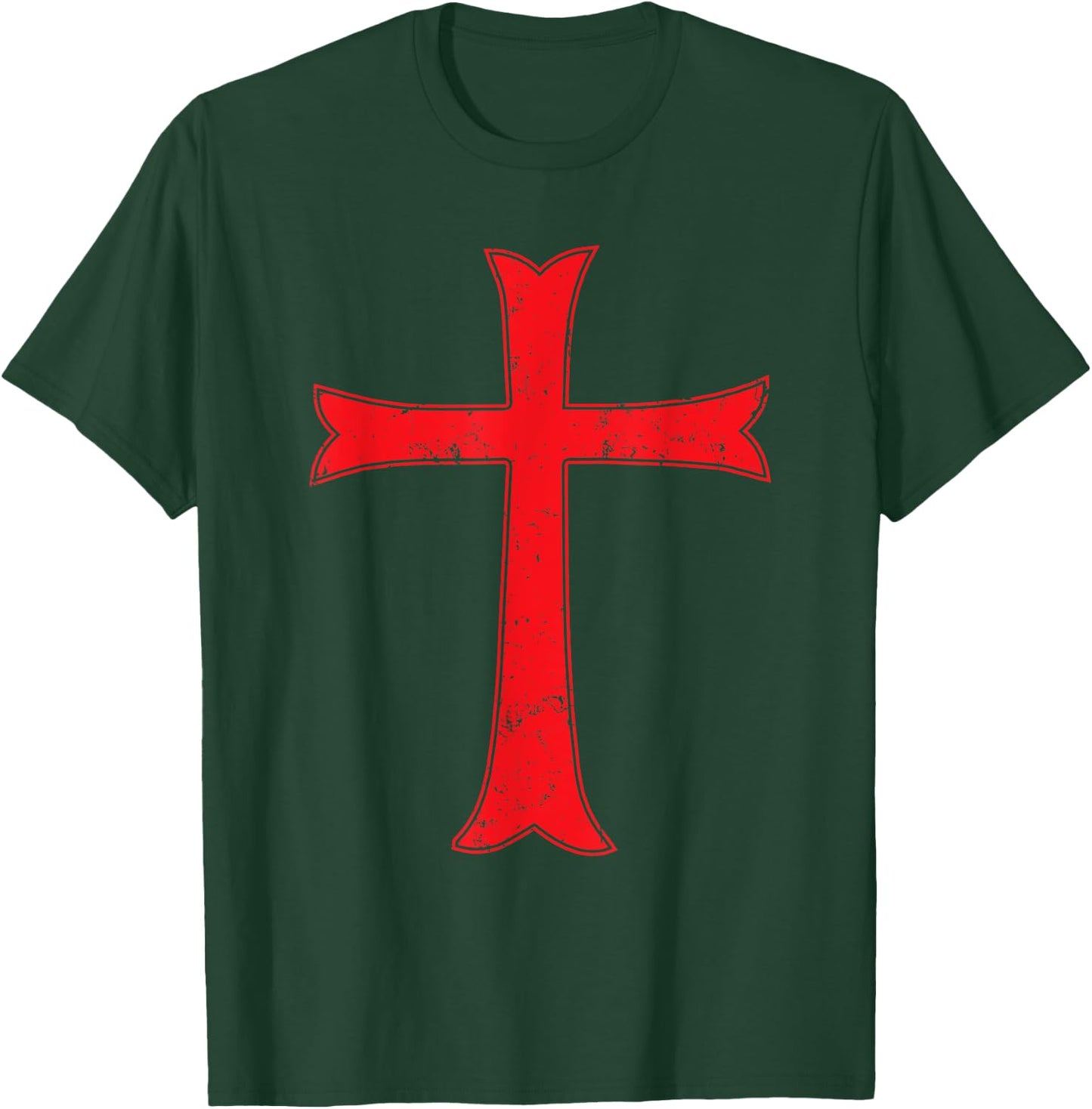Templar cross crusader knight warrior of Christ history T-Shirt - T-Shirt | Forest