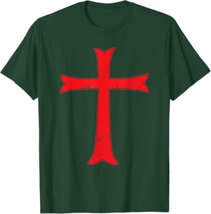 Templar cross crusader knight warrior of Christ history T-Shirt - T-Shirt | Forest