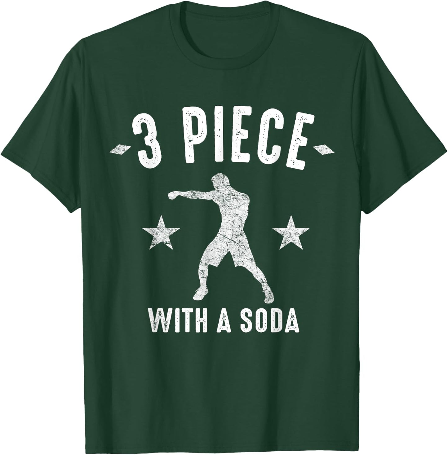 MMA Punch Combination Shirt Three Piece With A Soda T-Shirt - T-Shirt | Forest